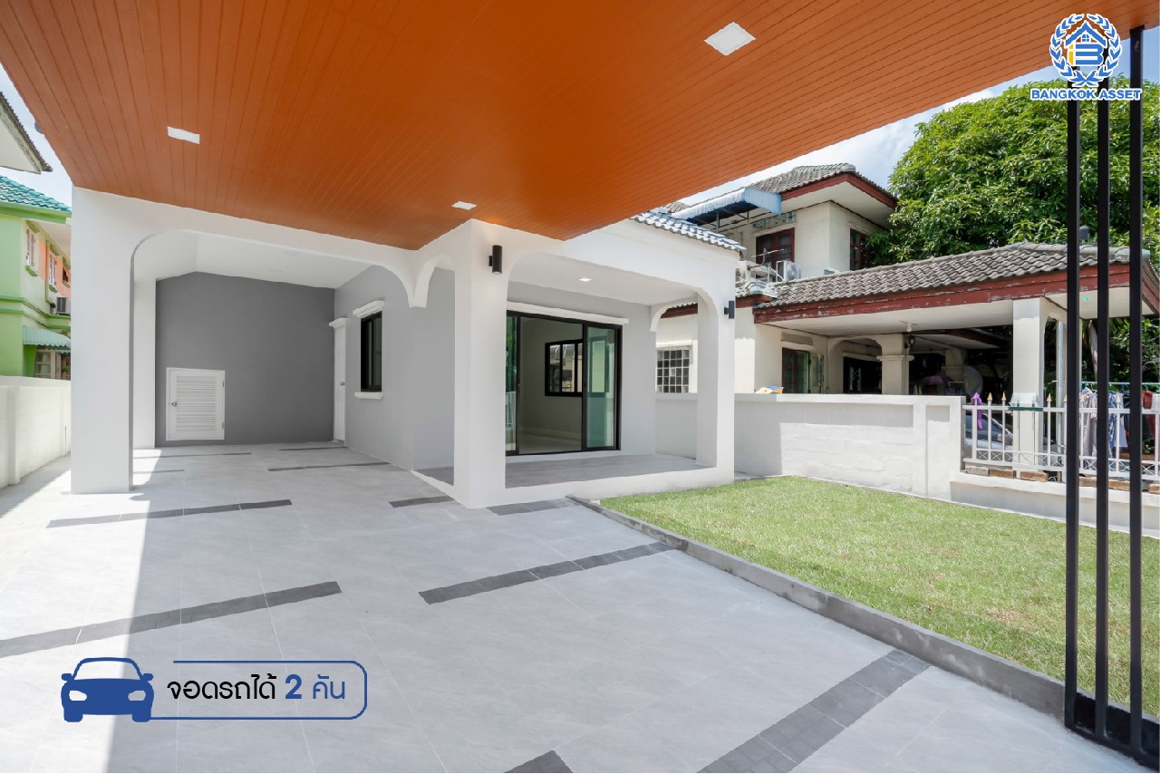 บ้านมือสองตกแต่งใหม่ ม.ชนชื่น1 ทวีวัฒนา เนื้อที่ 50 ตร.ว. ฟังก์ชัน 3 ห้องนอน 2 ห้องน้ำ 1 ห้องอเนกประสงค์ จอดรถได้ 2 คัน บรรยากาศ Private หน้าโครงการติดสวนสาธารณะทวีวนารมย์ บนทำเลศักยภาพเชื่อมต่อหลายเส้นทาง ใกล้เซ็นทรัลปิ่นเกล้า, เซ็นทรัลศาลายา, ม.มหิดล , ทางด่วน "กาญจนาภิเษก"...